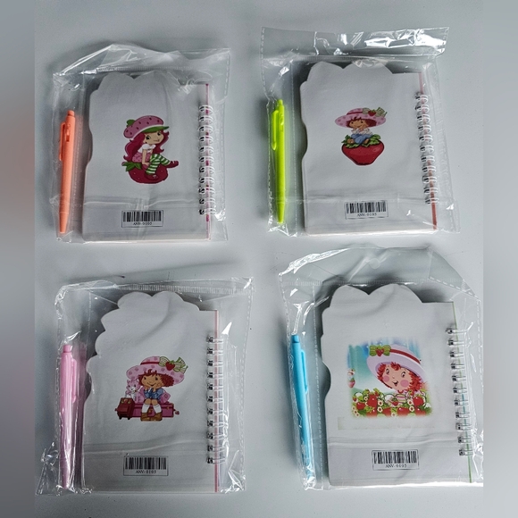 (Pick 1) Strawberry Shortcake Mini Notebook with Pen - Picture 10 of 11